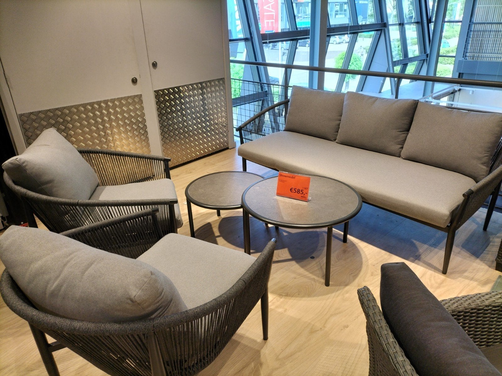 SHOWMODEL LOUNGESET HOLMESTRAND, Ophalen, 5 zitplaatsen, Aluminium, Tuinset