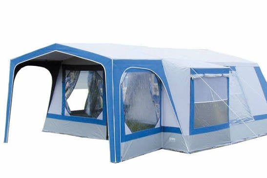 Ruime 6-persoons bungalowtent Hypercamp Bretagne 6, Ophalen of Verzenden, Gebruikt, Tot en met 6