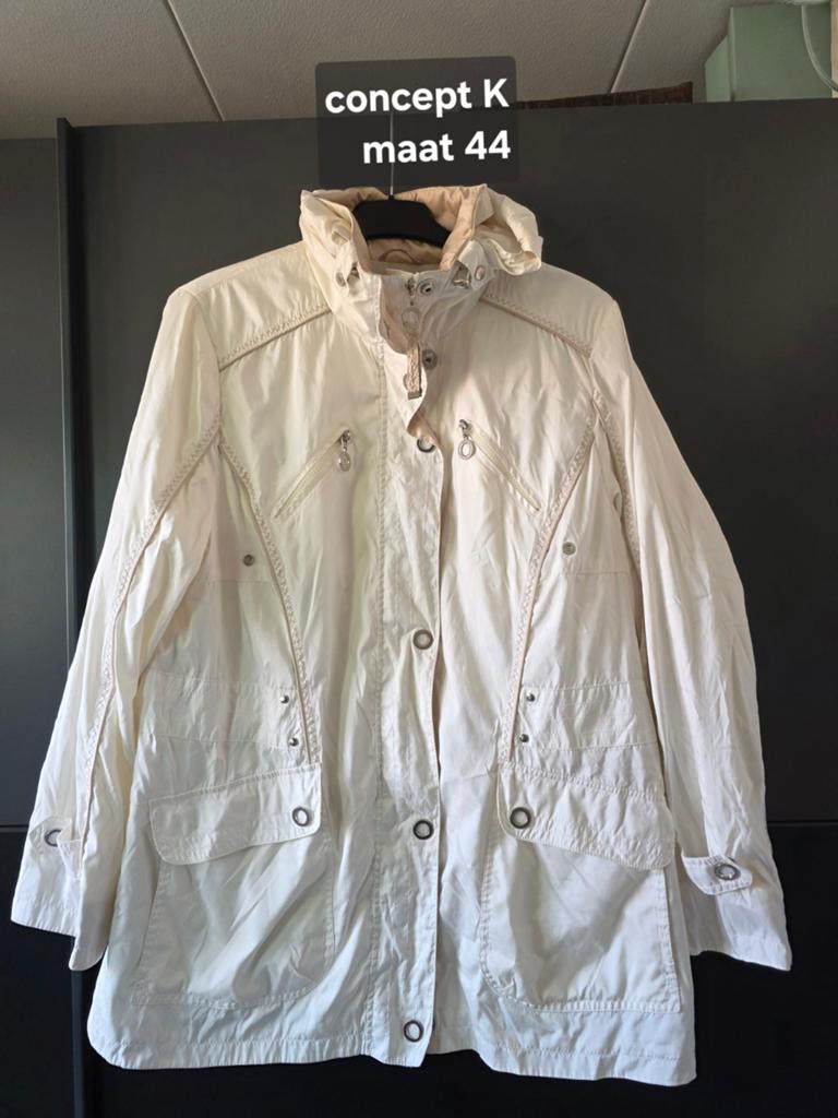 Concept K Jas Maat 44 - Beige/Crème, Beige, Maat 42/44 (L), Ophalen of Verzenden, Gedragen
