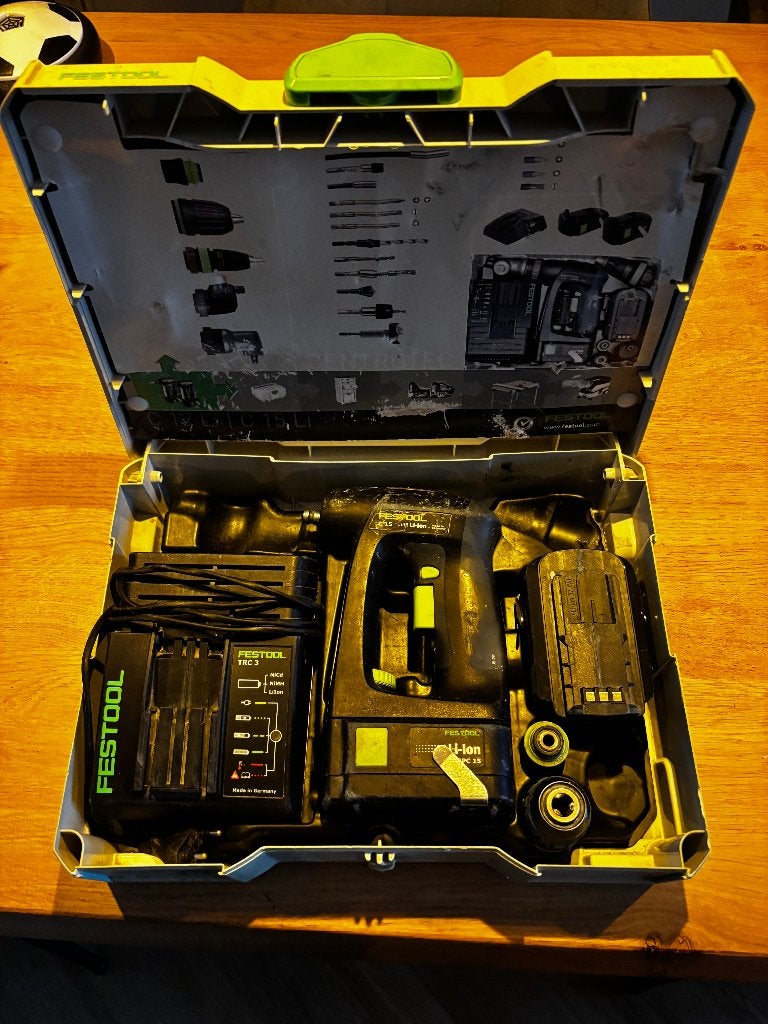 Festool C15 schroef-/ boormachine, Gebruikt, Variabele snelheid, Ophalen of Verzenden, Boor- en Schroefmachine