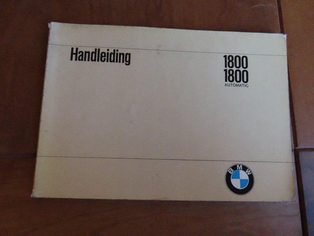 Instructieboek BMW 1800 1969, mooie staat!, Auto diversen, Ophalen of Verzenden