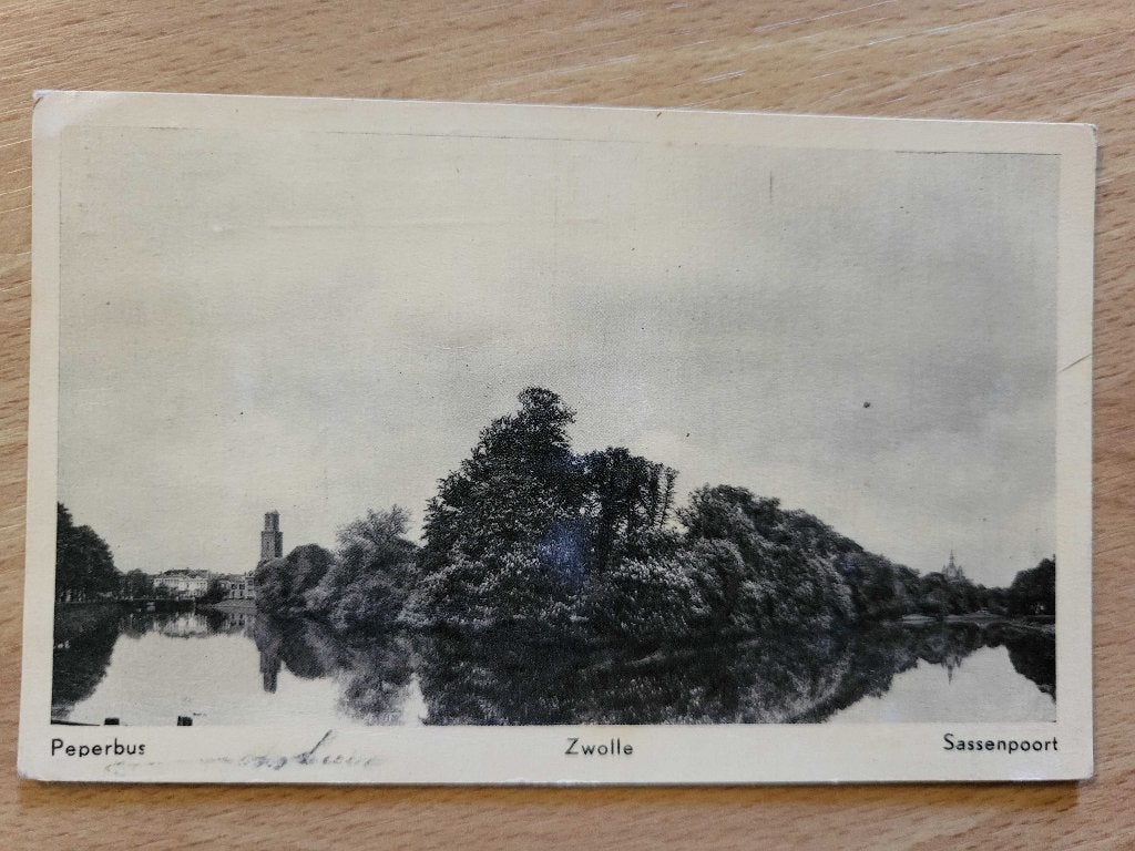 ansicht ZWOLLE Sassenpoort peperbus - Zeldzaam, Verzenden, Voor 1920, Overijssel