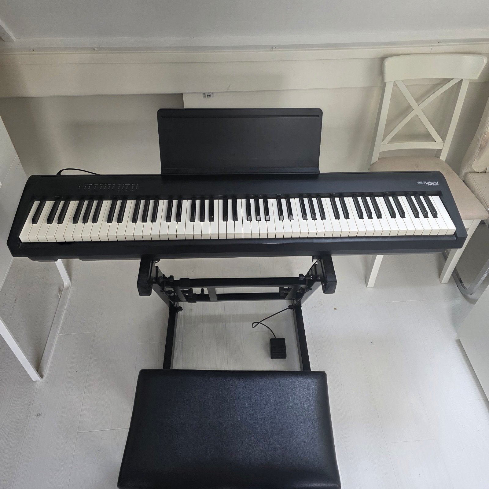 Complete Roland FP-30X set inc. luxe KS-10Z, 88 toetsen, Roland, Ophalen of Verzenden, Zo goed als nieuw