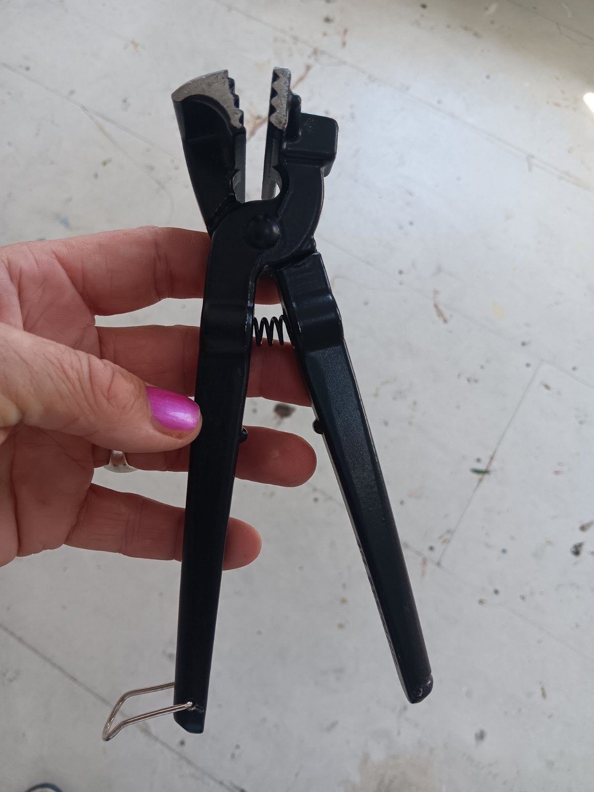 Spantang gefreesde bek 6,5 cm., Ophalen of Verzenden, Gebruikt, Overige typen