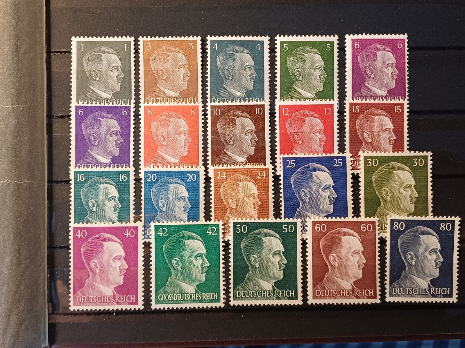 Postzegels Adolf Hitler, Ophalen of Verzenden, Overige soorten, Duitsland, Overige typen
