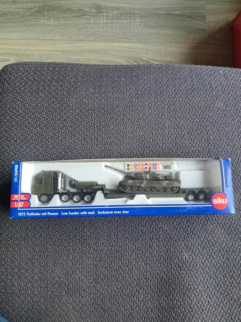 Siku model m.a.n zwaartransport met tank modelnr 1872, Hobby en Vrije tijd, Modelauto's | 1:87, Gebruikt, SIKU, West germany, N.b