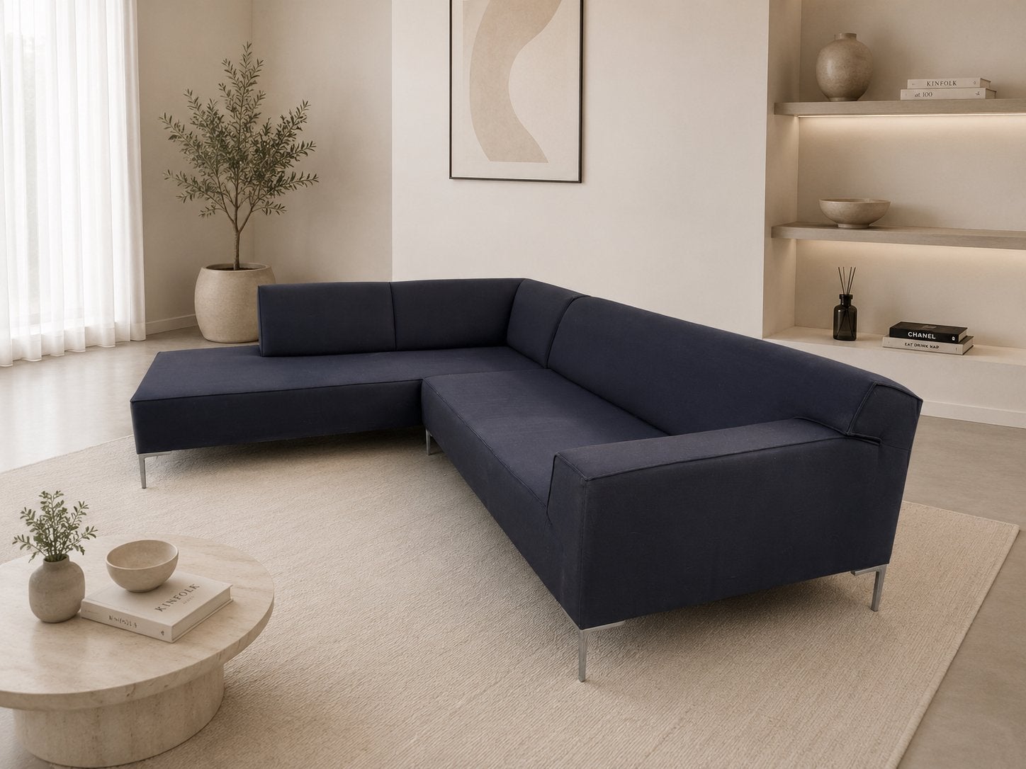 GRATIS LEVERING | DESIGN ON STOCK BLOQ XL HOEKBANK | ZGAN, Hoekbank, 300 cm of meer, Zo goed als nieuw, Vierpersoons of meer