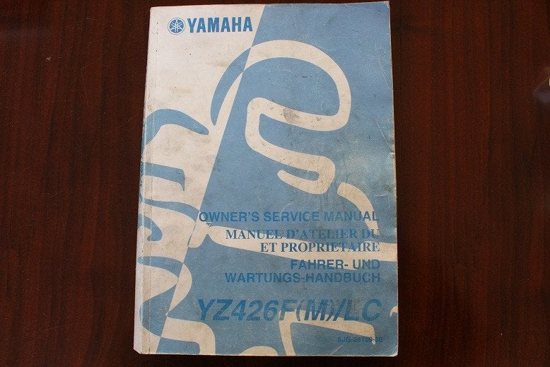 Yamaha YZ426 F LC 1999 motorcycle owner's / service manual, Motoren, Ophalen of Verzenden, Yamaha