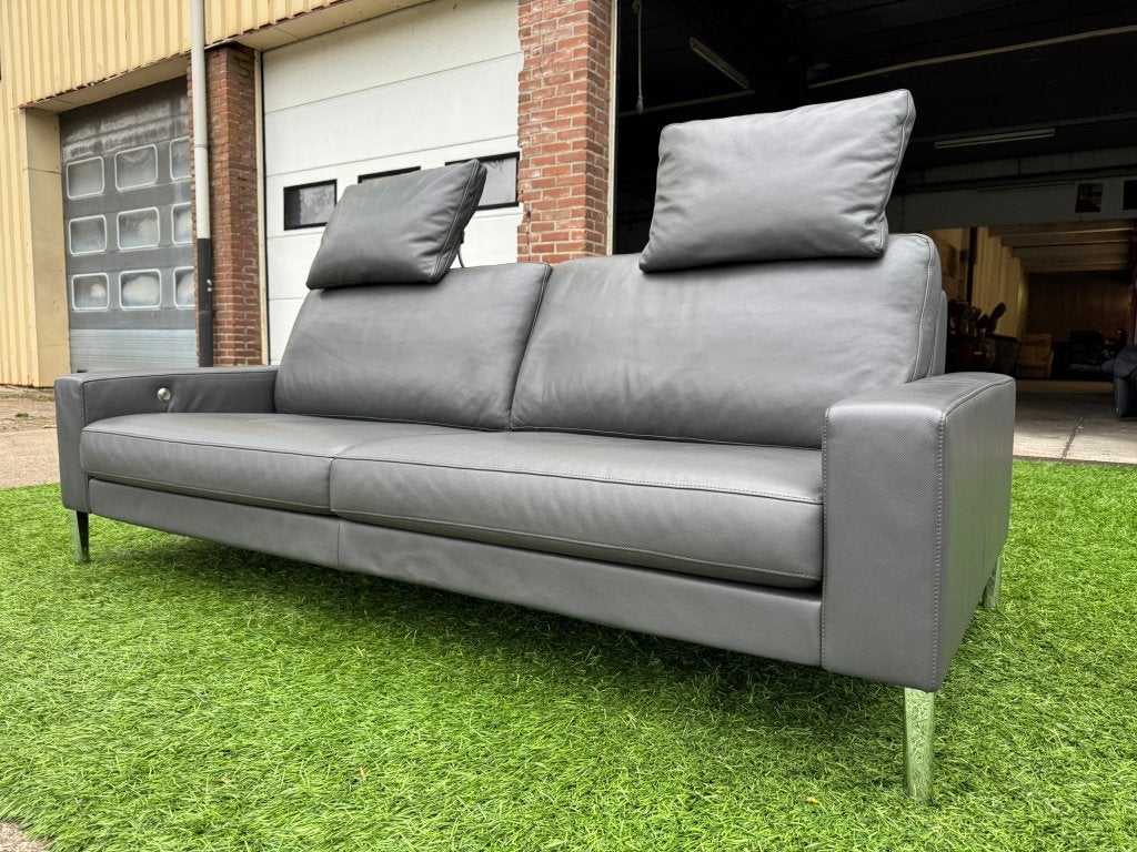 FSM Clarus bank design bankstel grijs leer 2,5 zetel De Sede, Ophalen, Geen, Pahest@hotmail.nl, Design