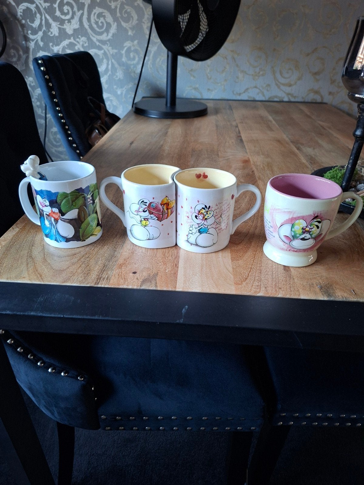 diddl bekers, Verzamelen, Diddl, Ophalen, Zo goed als nieuw, Servies