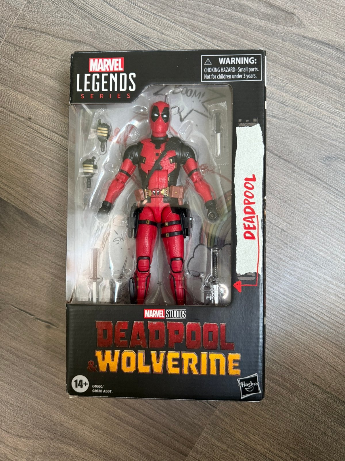 Hasbro marvel legends Deadpool action figure, Ophalen, Zo goed als nieuw