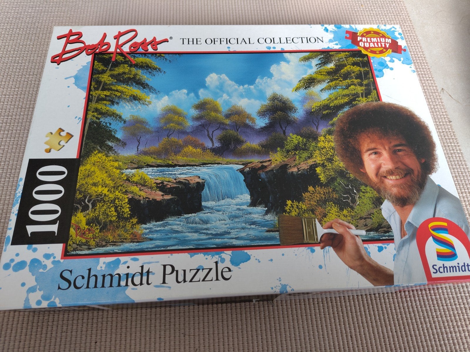 Bob Ross Schmidt Puzzel - The Official Collecti 1000 stukje, Een of twee spelers, Ophalen of Verzenden, Zo goed als nieuw, Schmidt Puzzle