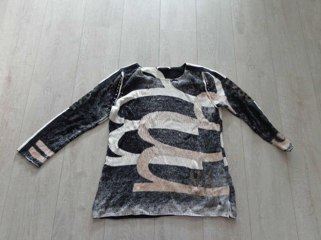 prachtige damestrui van Monari, maat 46, Kleding | Dames, Ophalen of Verzenden, Gedragen, Maat 46/48 (XL) of groter