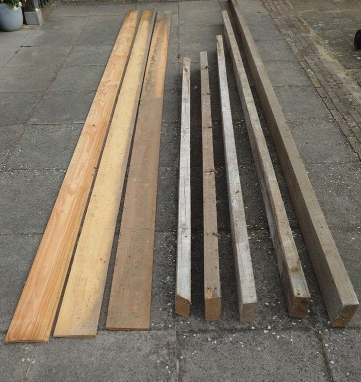 Balkhout, Ophalen, Balk, Overige houtsoorten, 50 mm of meer