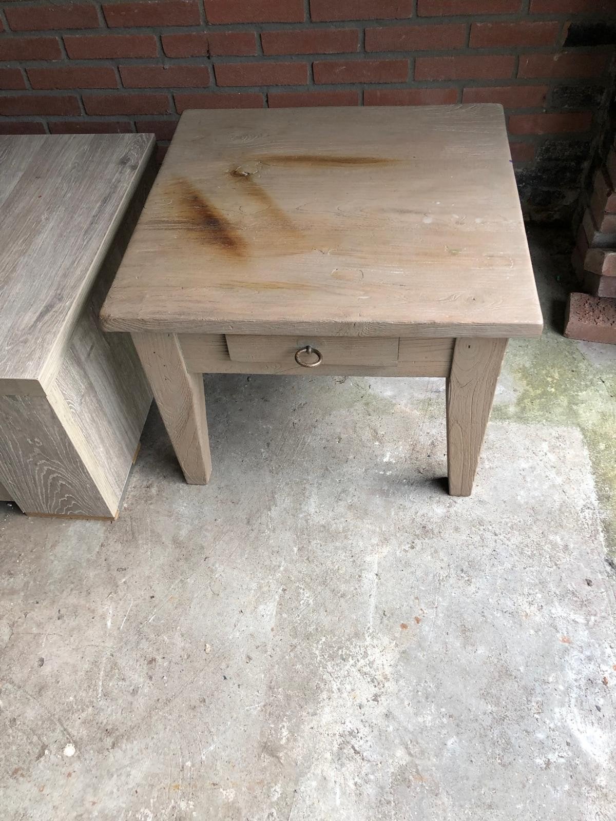 Tafeltje tv kastje salontafel en kastje, Ophalen, Gebruikt, Rechthoekig