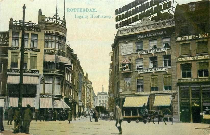 380-825-043 Rotterdam Ingang Hoofdsteeg, Verzenden, Voor 1920, Zuid-Holland
