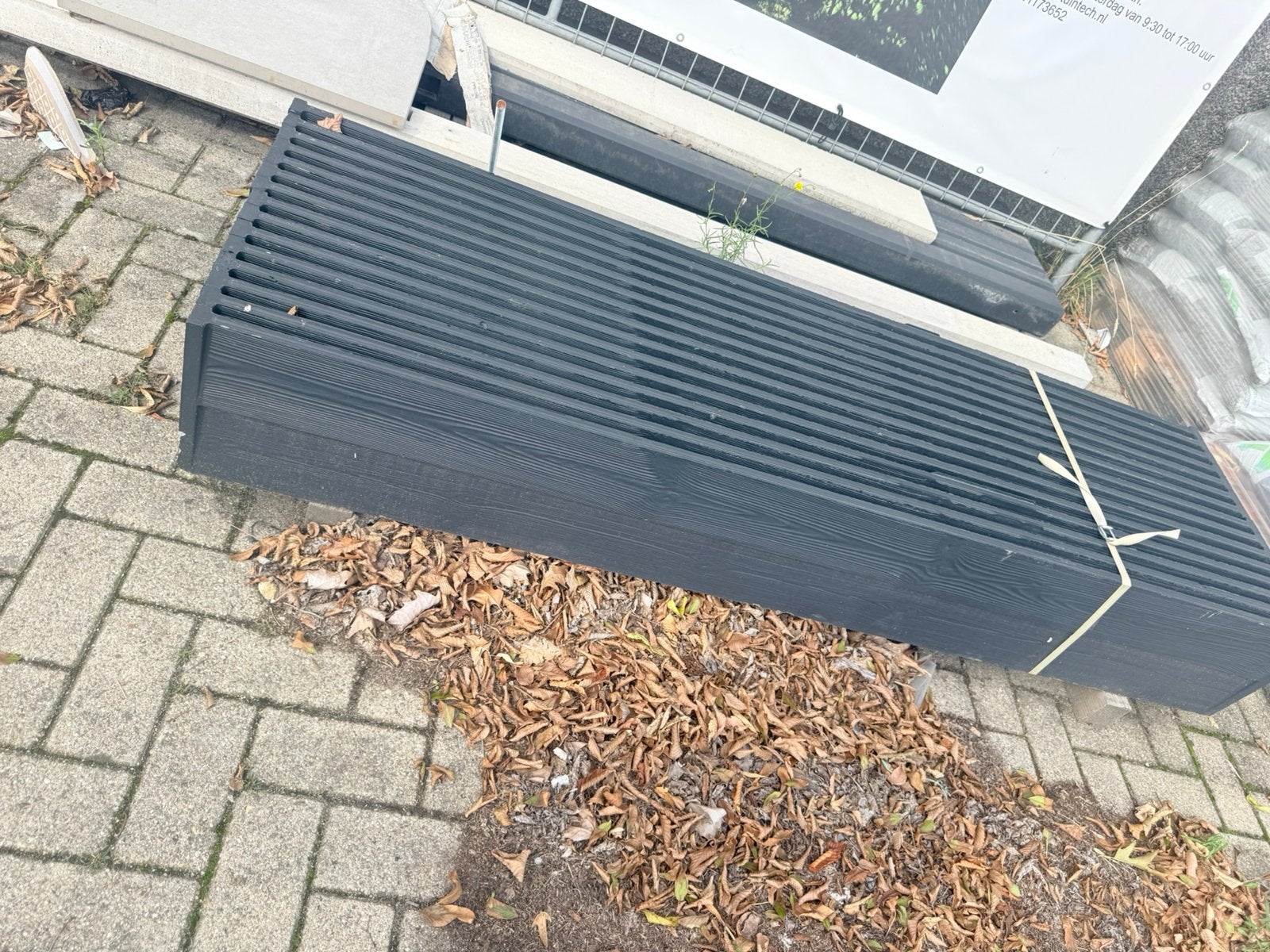 Beton plaat gecoat met motief, Ophalen, Nieuw, Overige materialen