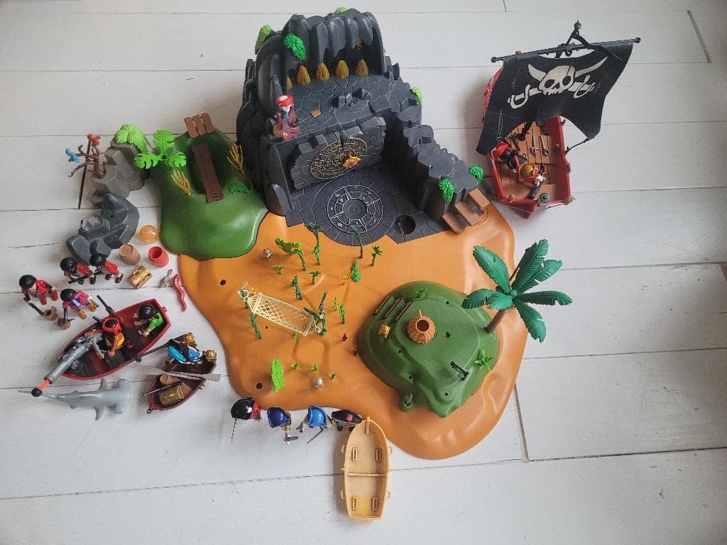 Playmobil Schateiland, zeilboot, bootjes en accessoires, Ophalen of Verzenden, Gebruikt, Los playmobil