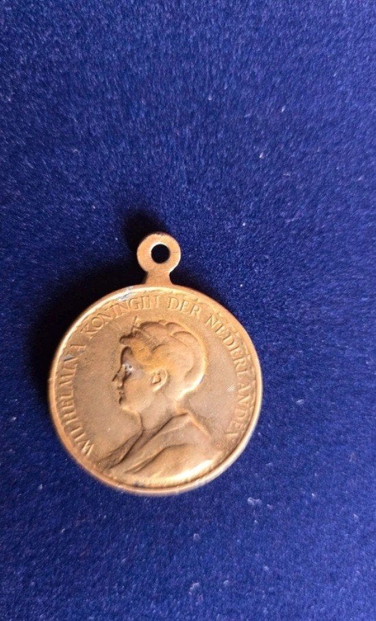 regeringsjubileum Medaille, Postzegels en Munten, Penningen en Medailles, Ophalen of Verzenden, Brons, Nederland