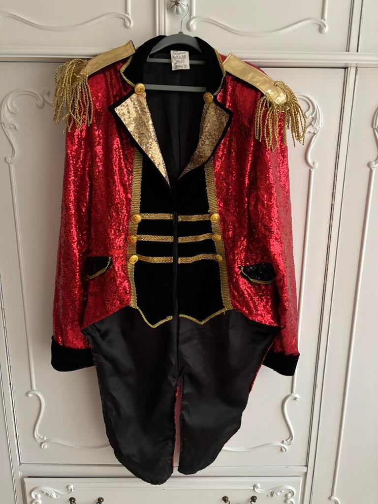 Luxe heren dompteur circus directeur jas maat XL, Ophalen of Verzenden, Zo goed als nieuw, Maat 56/58 (XL)