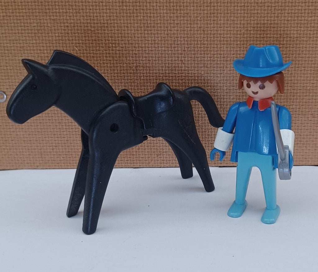 playmobil vintage soldaat/blauwbloes, Verzenden, Gebruikt, Complete set