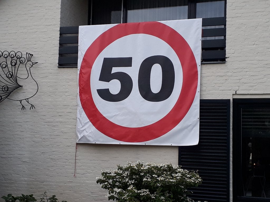 PVC spandoek van 2,5 meter doorsnede voor sarah te huur, Ophalen, Zo goed als nieuw, Abraham of Sarah