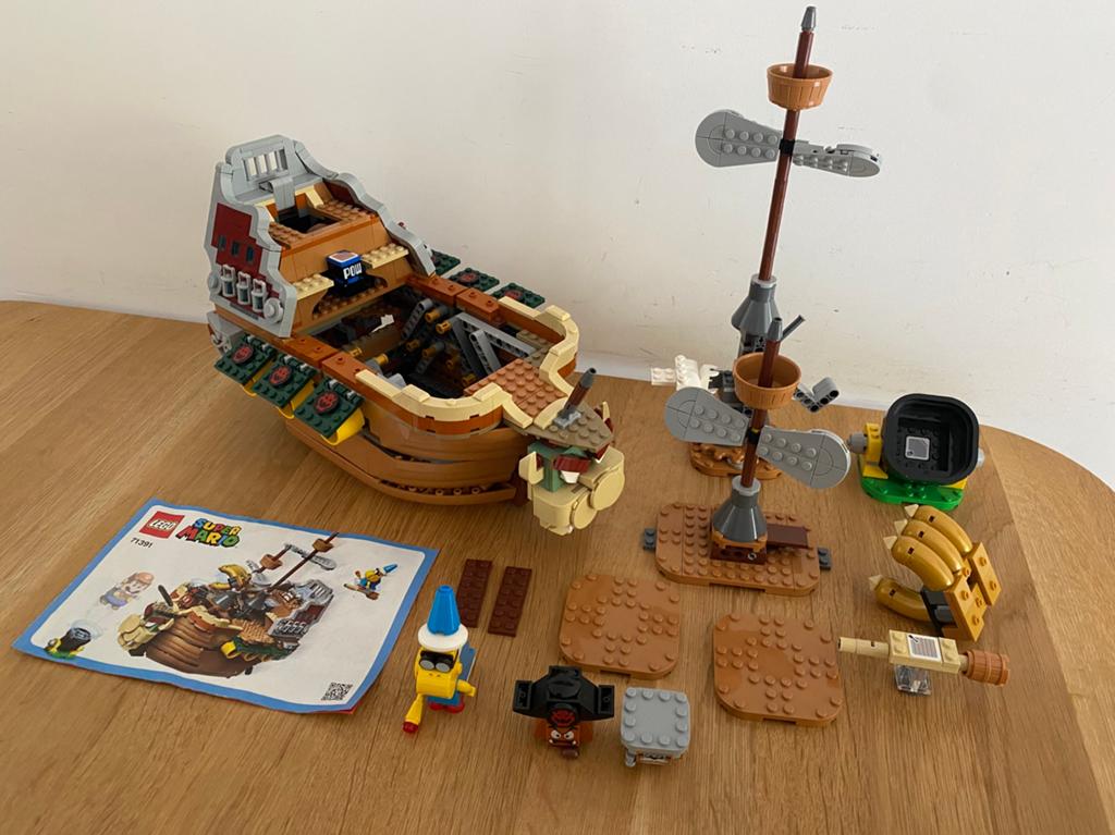 Lego super mario expansion set bowser’s airship 71391, Compleet, Gebruikt, Overige thema's, Lego