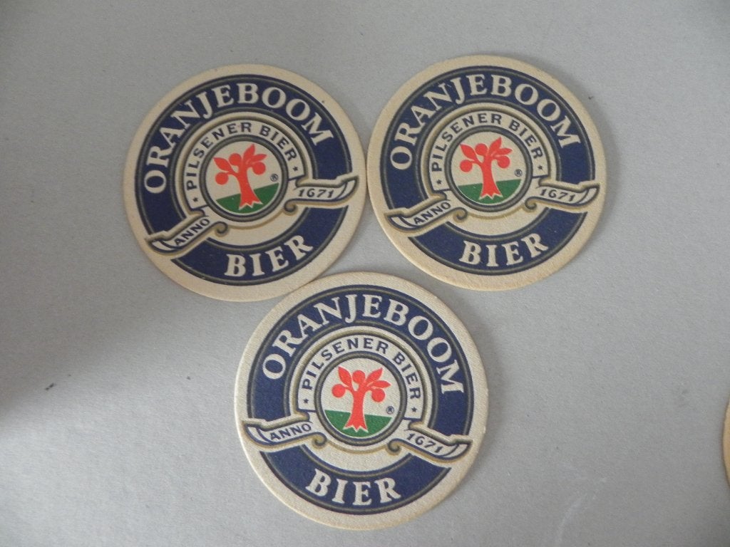 3 Oranjeboom bier viltjes., Ophalen of Verzenden, Gebruikt, Viltje(s), Oranjeboom