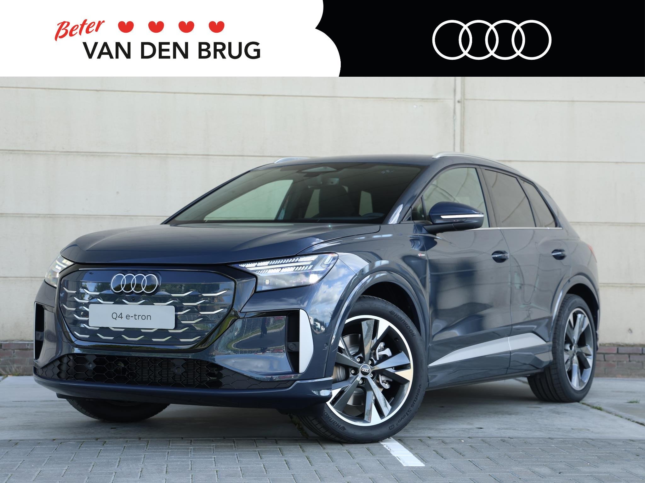 Audi Q4 e-tron S edition 82 kWh 286 PK SUV | Tech plus pakke, Auto's, Automaat, Achterwielaandrijving, 510 min, Zwart