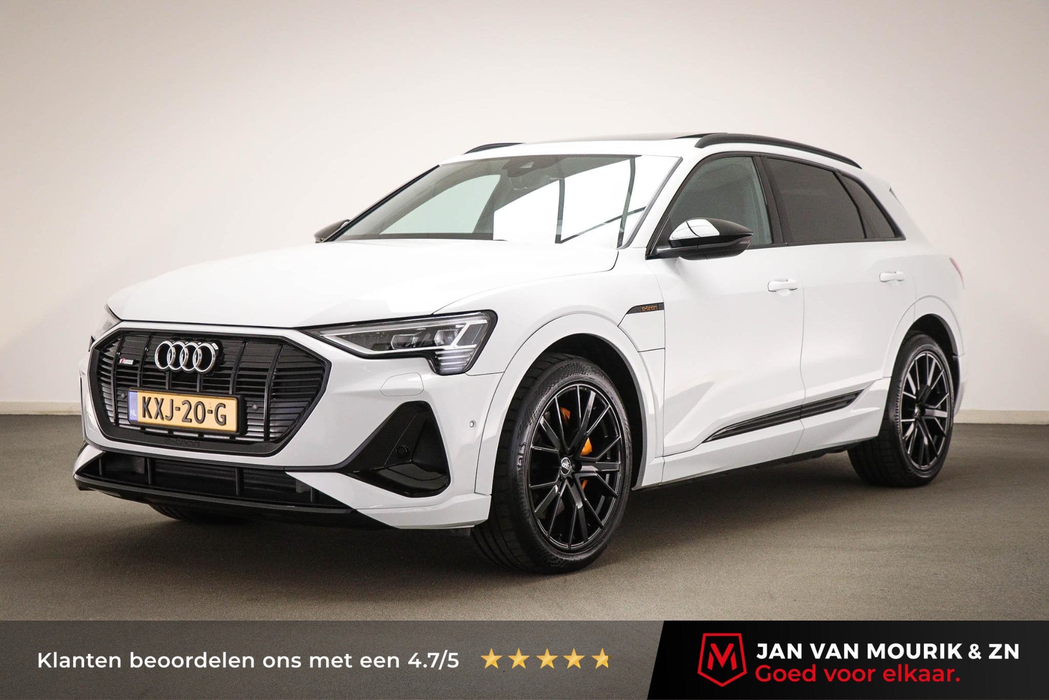 Audi e-tron 55 S-line quattro 300kW | SOH 95% | PANORAMADAK, Auto's, Automaat, Stof, Huisgarantie, 95 kWh