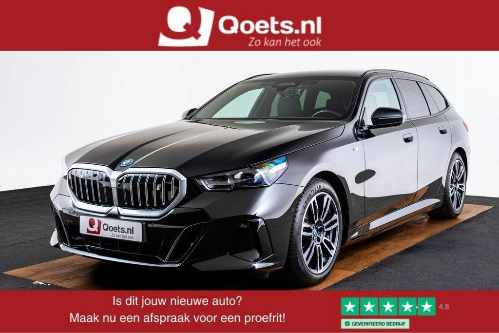 BMW i5 Touring eDrive40 M Sport Edition 84 kWh Trekhaak - B&, Auto's, BMW, Automaat, 12 maanden, Achterwielaandrijving, Zwart
