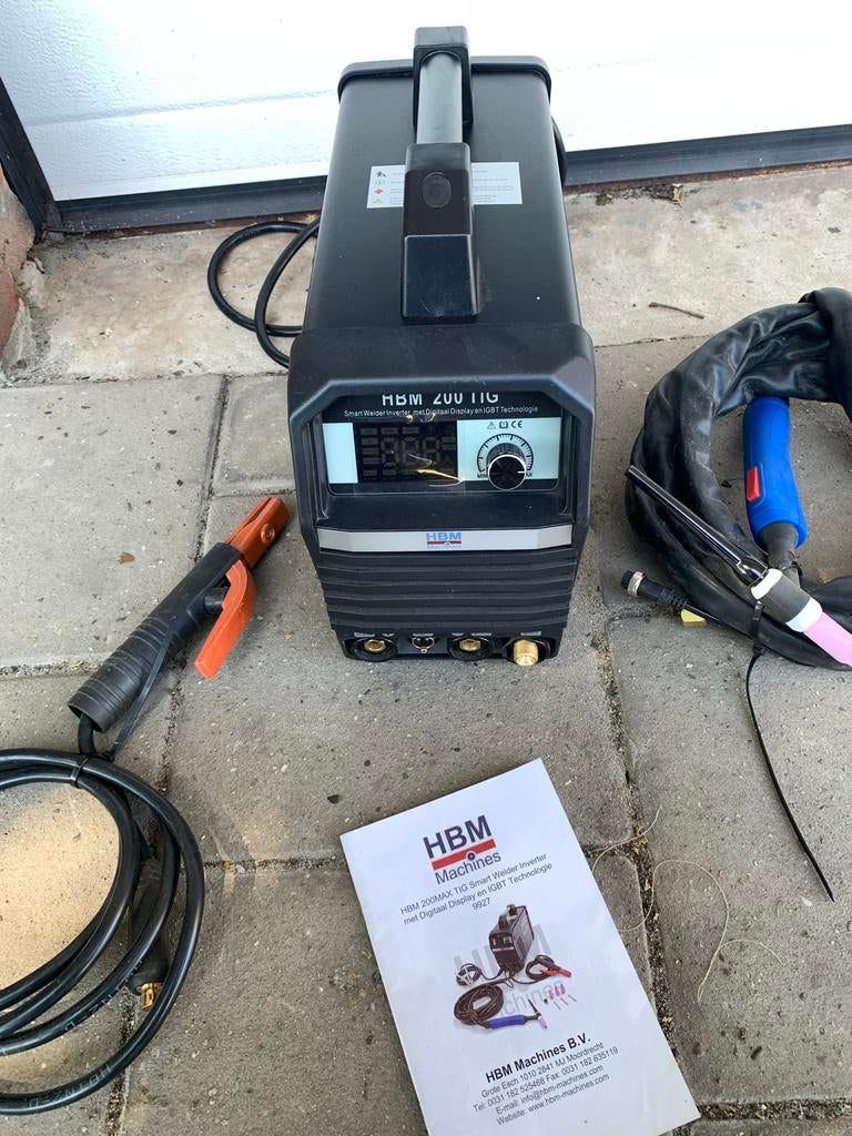 HBM 200MAX Smart Welder Inverter Digitaal Display, Doe-het-zelf en Verbouw, Gereedschap | Lasapparaten, Ophalen of Verzenden, Zo goed als nieuw