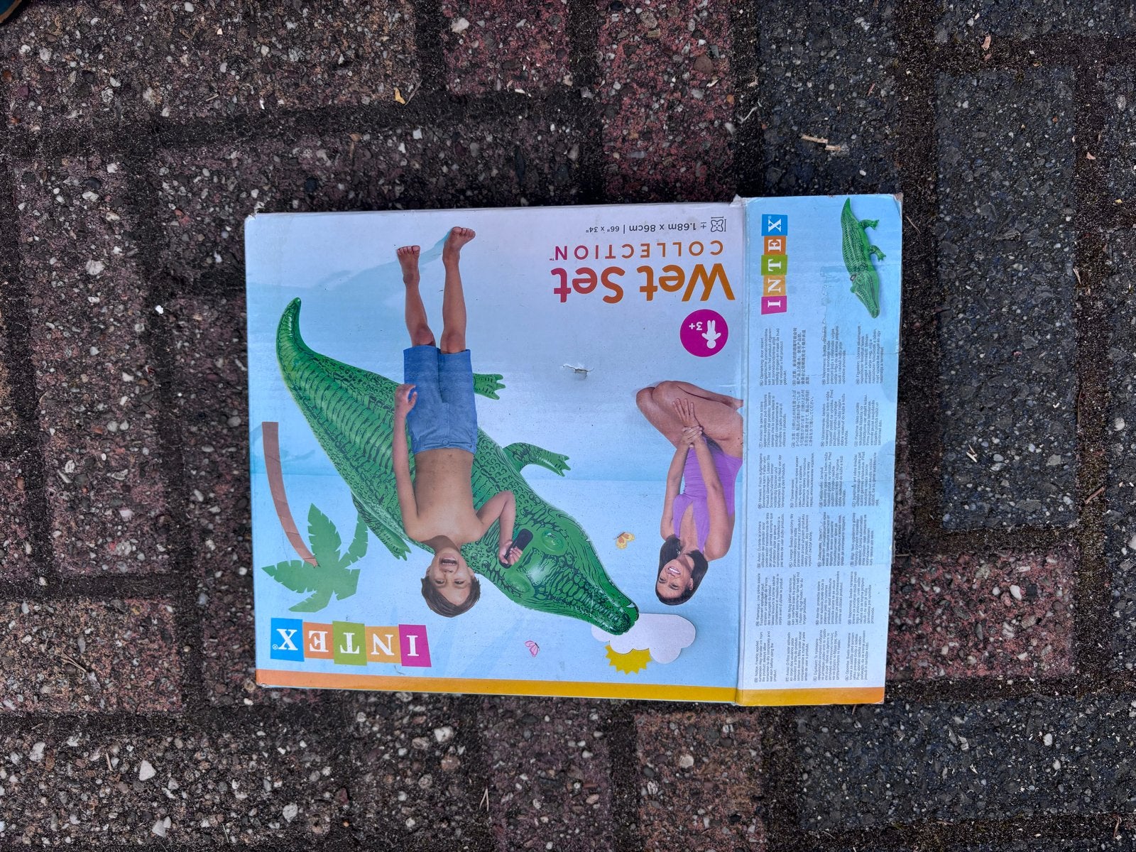 Opblaasbare Ananas en Krokodil - Intex Wet Set, Ophalen of Verzenden, Gebruikt