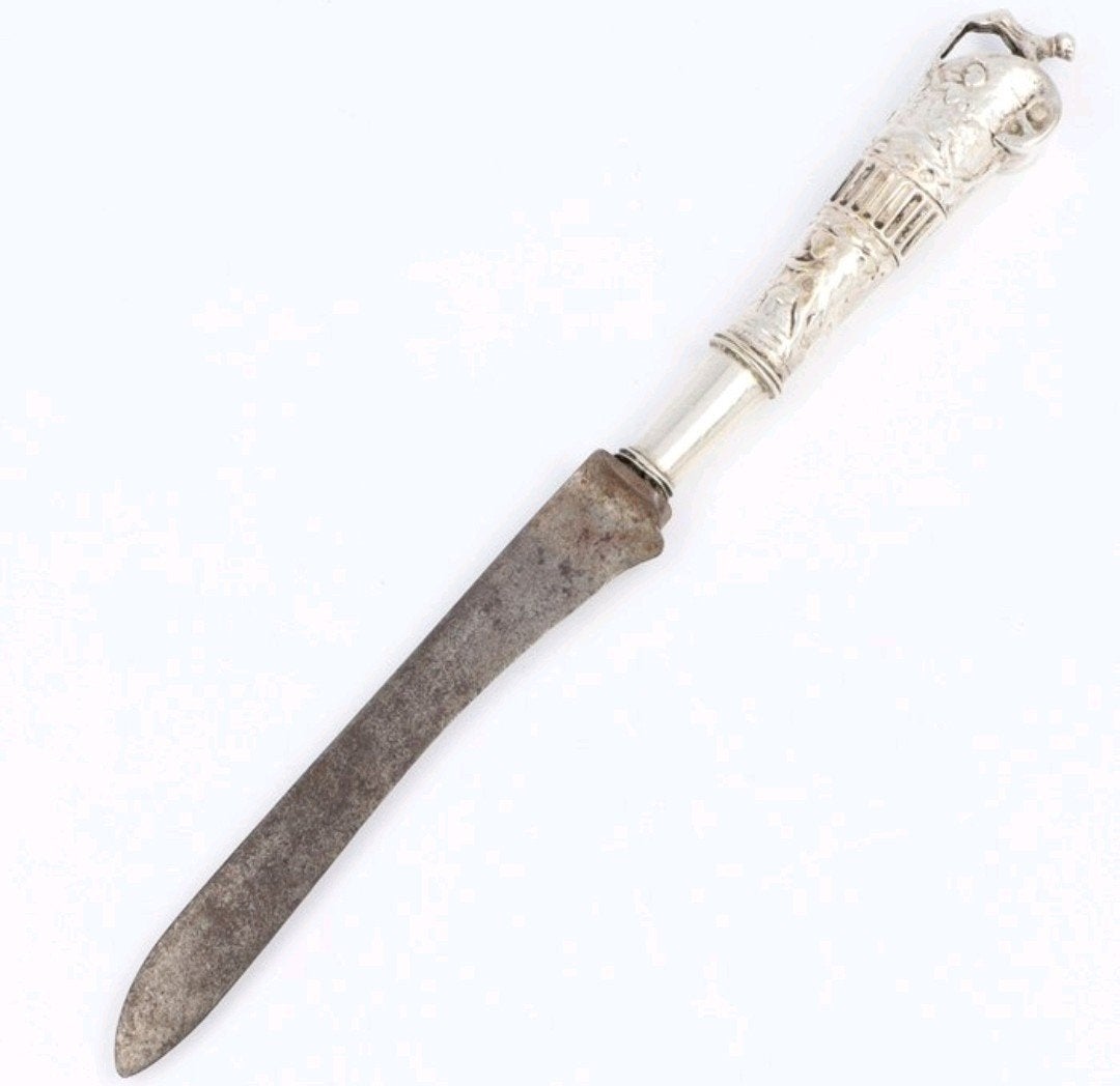 Antiek Reismes Holland Zilver Mesheft Amsterdam 18e Eeuws, Antiek en Kunst, Ophalen of Verzenden, Zilver