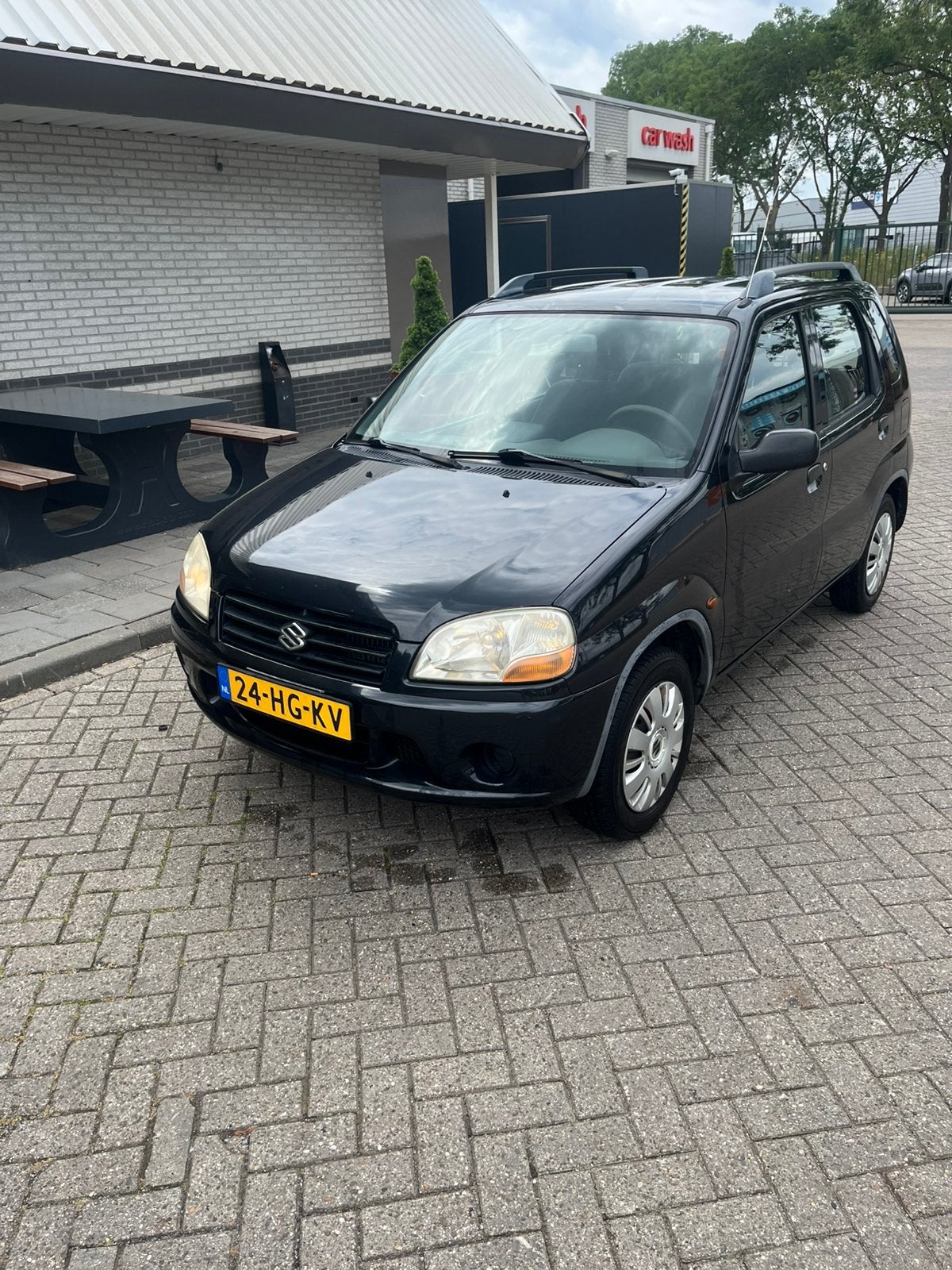 Suzuki Ignis 1.3 GL 2001 Zwart Zeer netjes, Auto's, Voorwielaandrijving, 83 pk, Stof, 31 €/maand