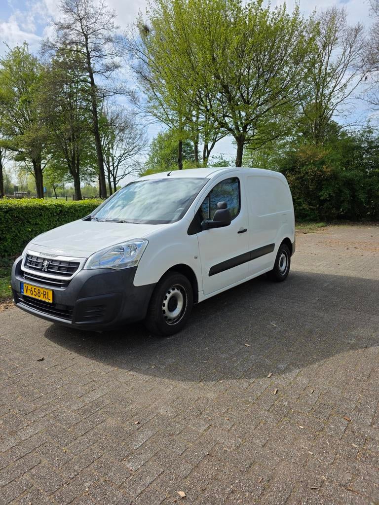 Peugeot Partner AUTOMAAT 1.6BlueHDI Premium S&S | Marge-auto, Auto's, Stof, 4 cilinders, Wit, Origineel Nederlands