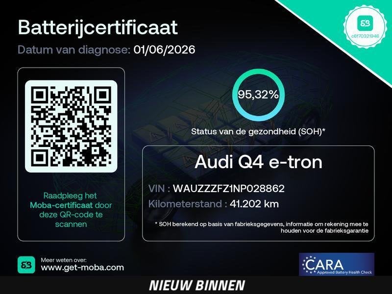 Audi Q4 e-tron 40 Launch edition S Competition 77 kWh | Trek, Auto's, Audi, Automaat, Dealer onderhouden, Achterwielaandrijving