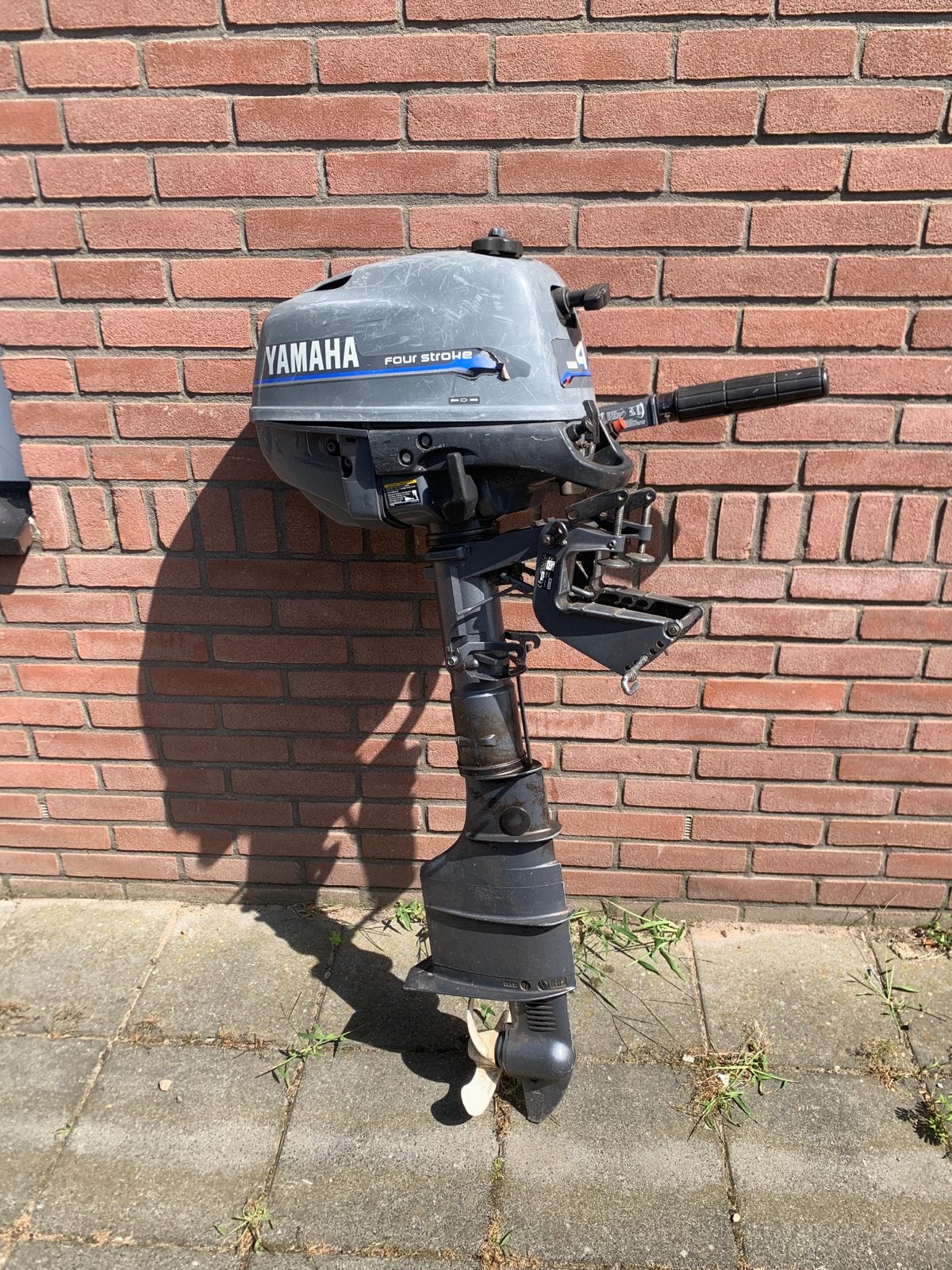 Yamaha F4AMH Four Stroke Buitenboordmotor - Benzine bij olie, Ophalen, Gebruikt