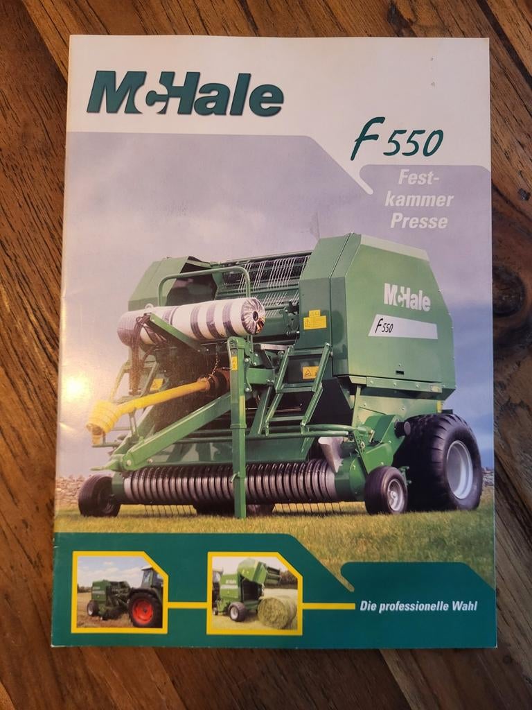 tractor folder McHale f550 Festkammerpresse, Ophalen of Verzenden, Zo goed als nieuw