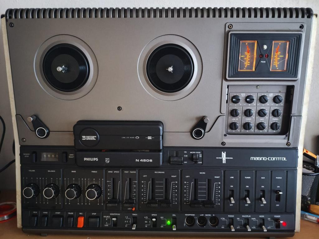 philips N4506, Ophalen, Bandrecorder, Met stofkap
