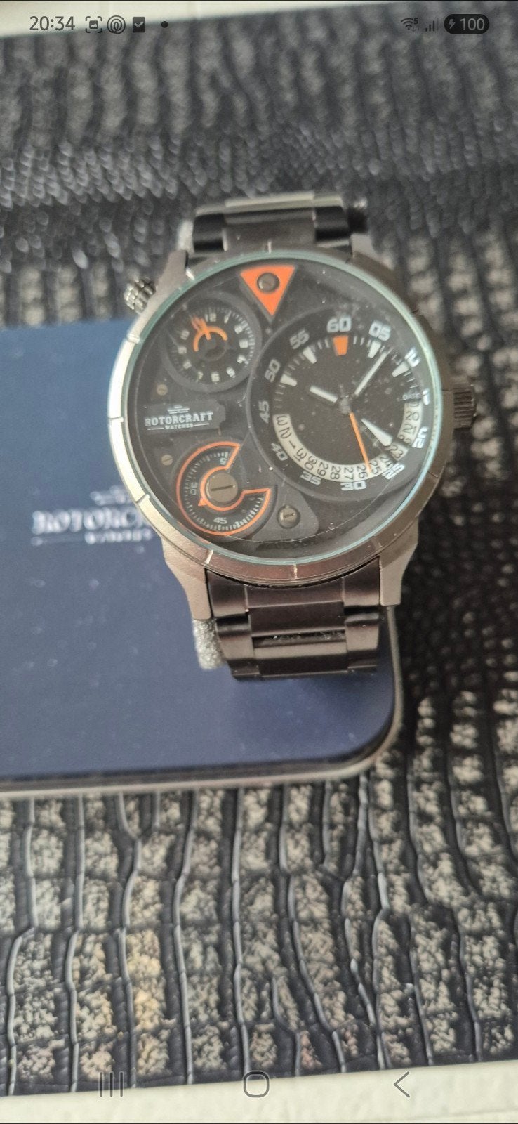 Rotorcraft Nieuw Ongebruikt, Overige merken, Staal, Zakhorloge, Staal