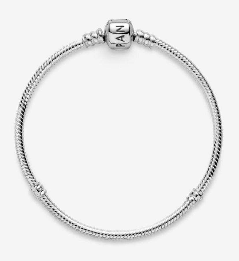 Pandora Moments Snake Chain armband met cilindersluiting, Verzenden, Nieuw, Zilver
