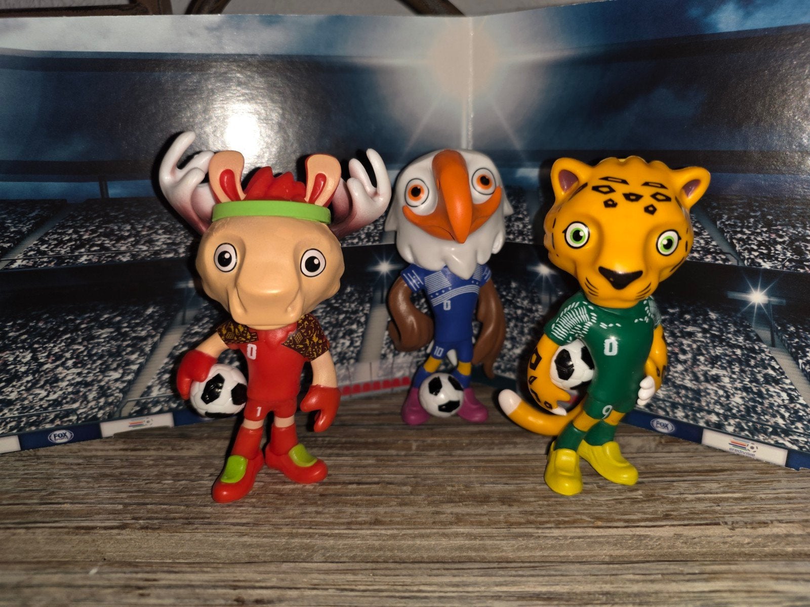 Fifa Wk voetbal 2026 mascotte set, Verzamelen, Poppetjes en Figuurtjes, Ophalen, Zo goed als nieuw