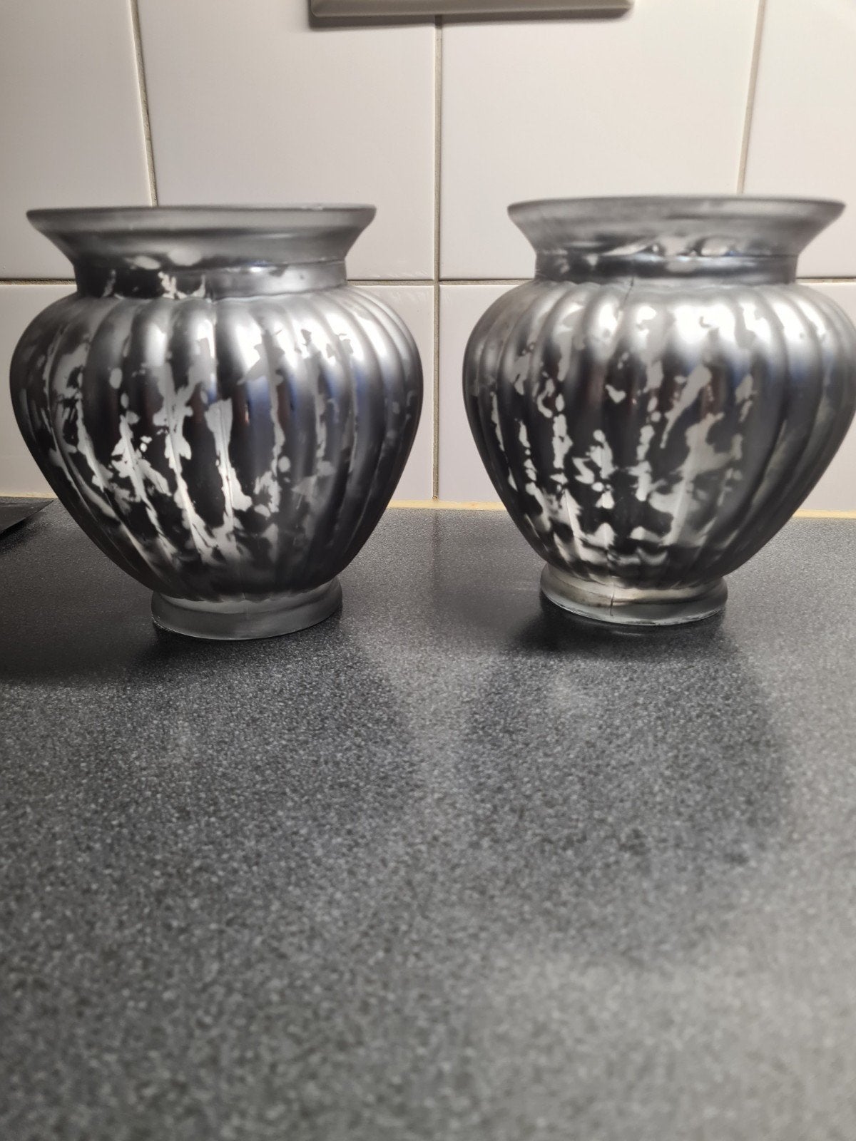 Set van 2 decoratieve vazen, 15 cm hoog, Ophalen