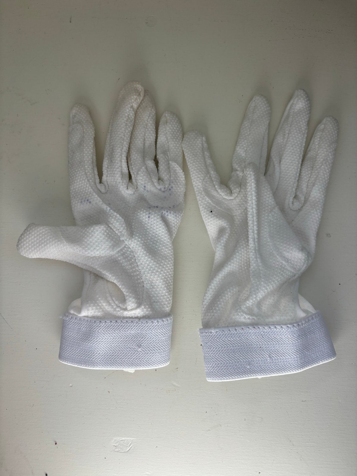 Witte paardrijdhandschoenen, Dieren en Toebehoren, Ophalen of Verzenden