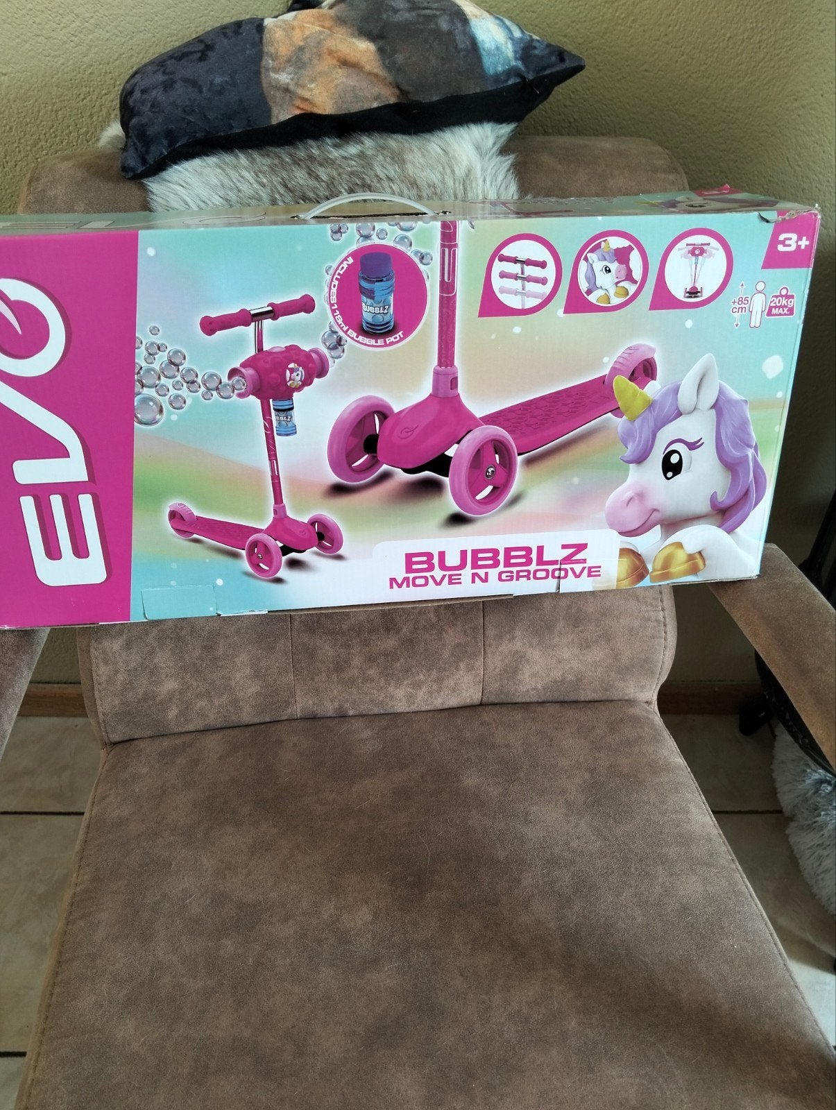Nieuwe BUBBLZ Move N Groove step met bellenblaas, Ophalen, Nieuw, Gewone step, BUBBLZ