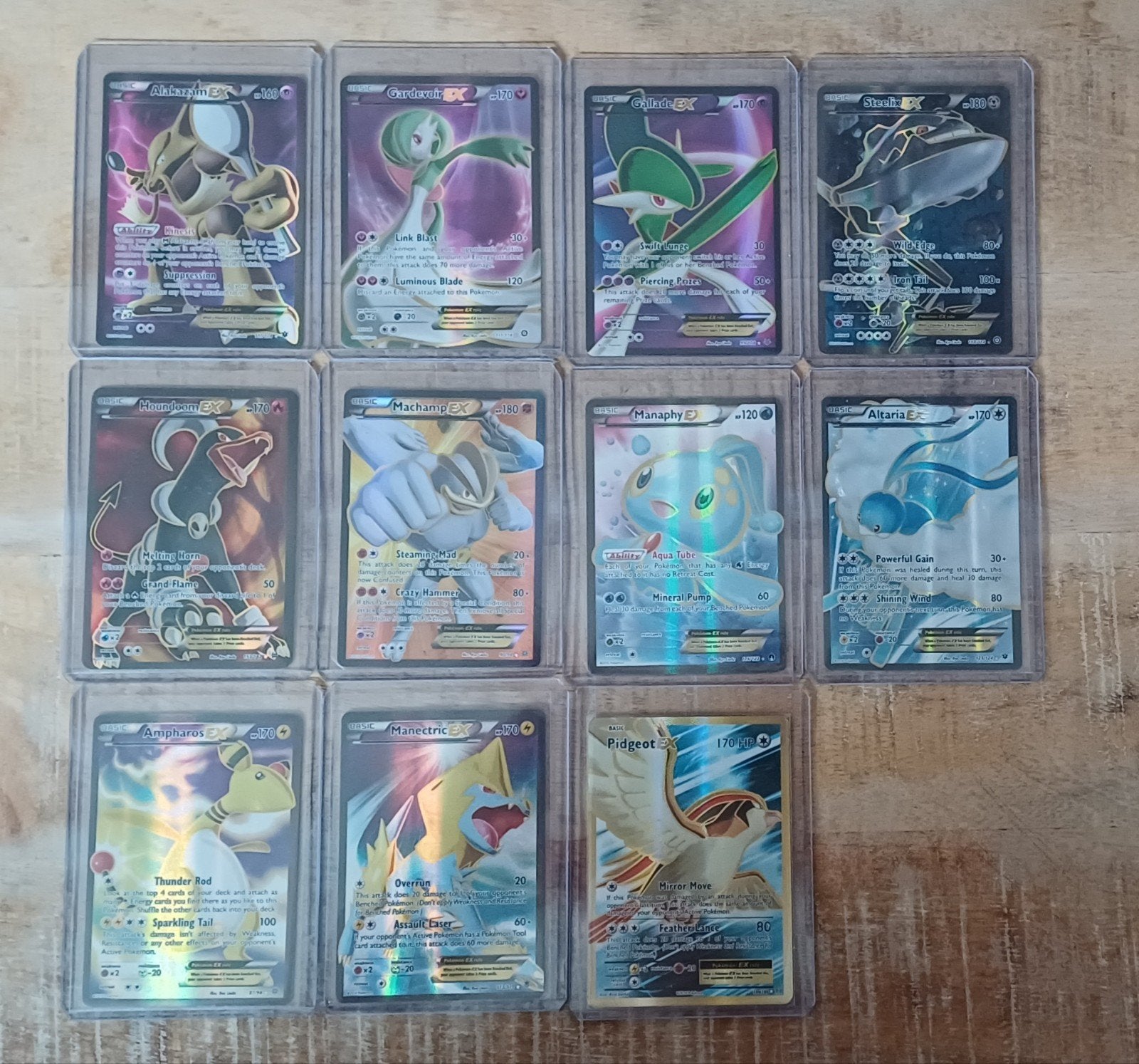 Set van 11 mooie EX - Pokémon kaarten, Ophalen of Verzenden, Zo goed als nieuw, Meerdere kaarten
