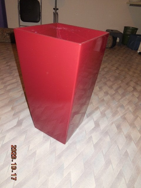 Mooie kunstof bloembak., 25 tot 40 cm, Kunststof, Gebruikt, Vierkant