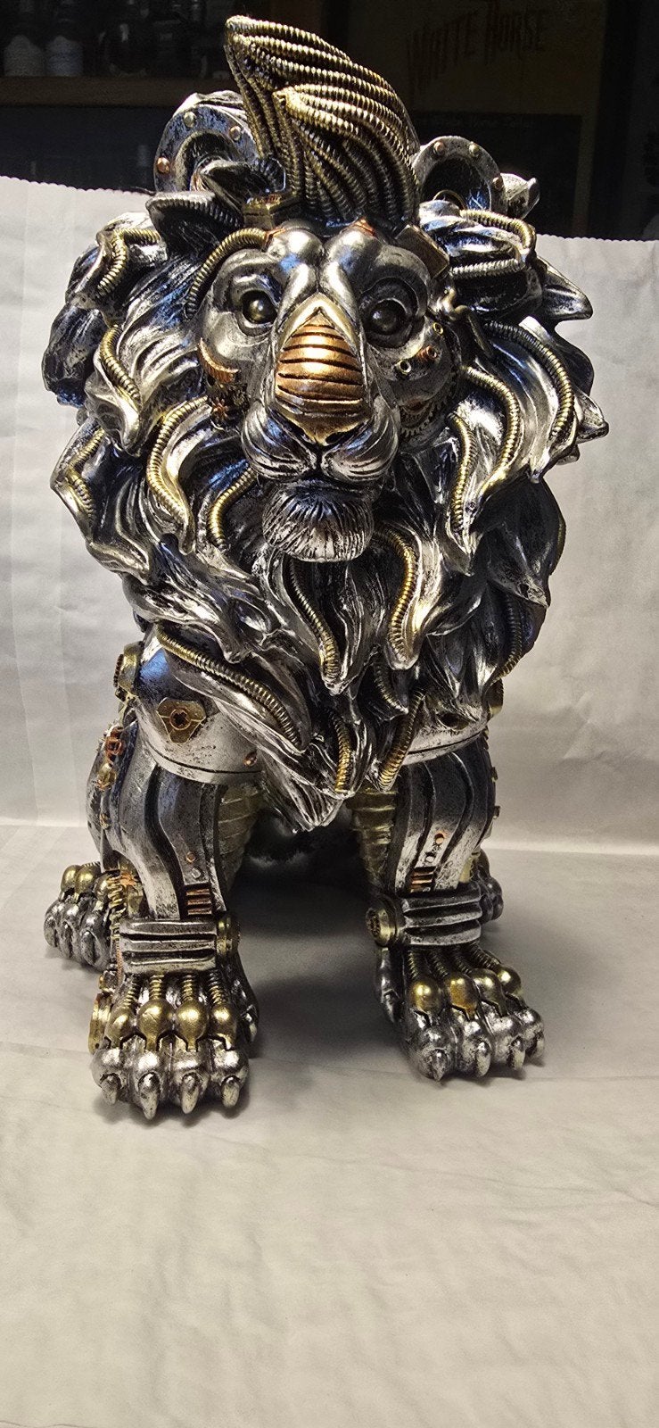Steampunk leeuwen beeld, Ophalen of Verzenden, Zo goed als nieuw, Overige typen