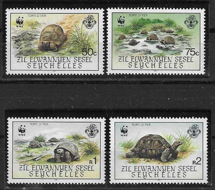 Seychellen – buitenste eilanden Michel 137-140 postfris WNF, Ophalen of Verzenden, Overige landen, Postfris
